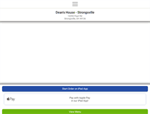 Tablet Screenshot of deanshousechinese.com